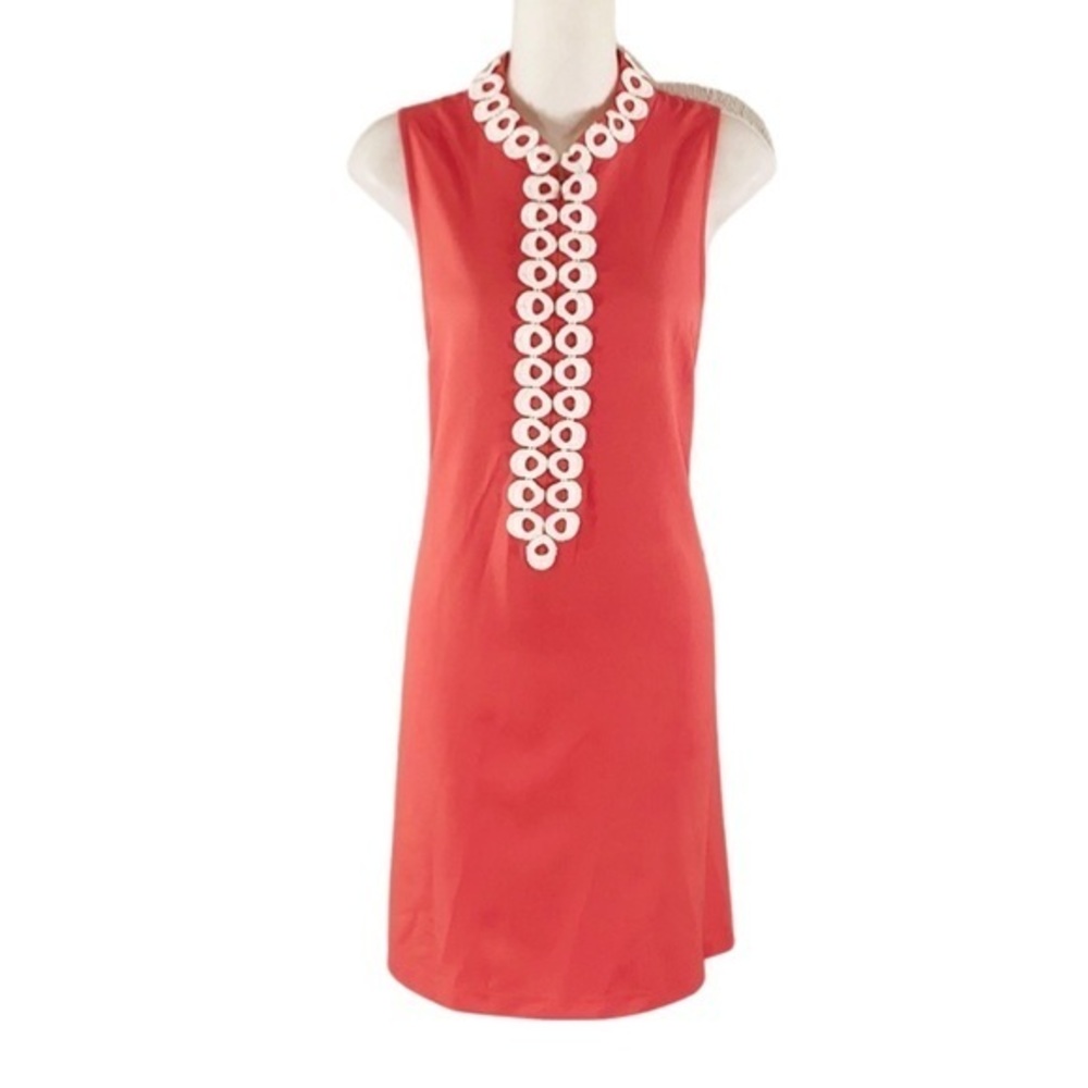 Pappagallo pink coral sleeveless shift dress